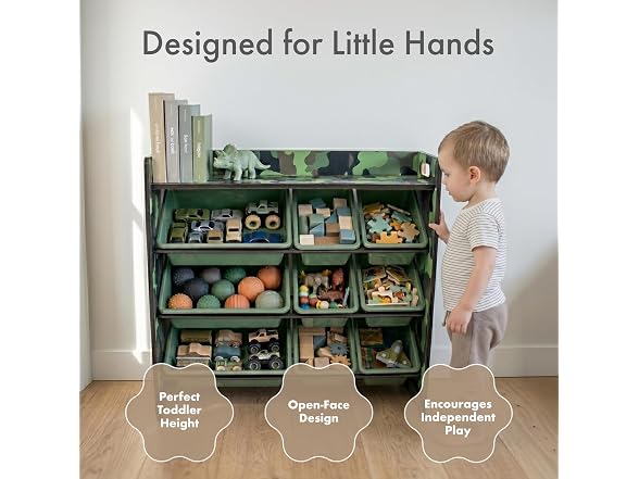 Humble Crew Toy Organizer Display 9 Bins Camo