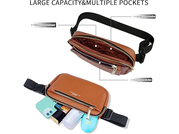 AINEON Fanny Pack Brown