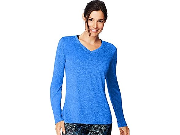 Hanes Women (XL) O9309 Shirt Awesome Blue Heather