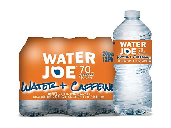 Water Joe Caffeinated Water (12 Pack), 20 Oz Bottles