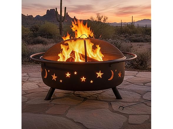 Sunnydaze Decor 42" Steel Cosmic Fire Pit