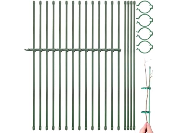 GXXMEI 18PCS 12 Inch Plant Support Stake