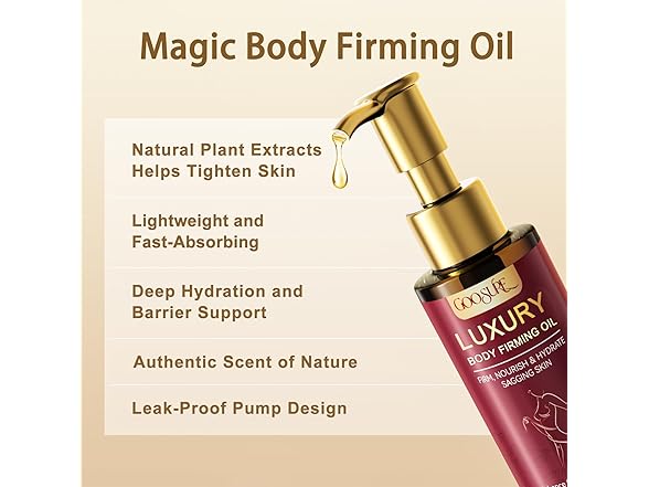 Body Firming Oil, Deep Lasting Hydration