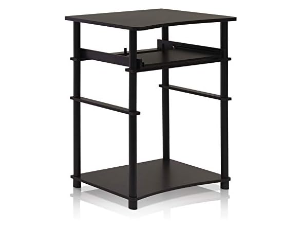 Furinno Home Computer Desk, Espresso/Black