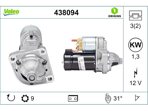 Valeo 438094 Starter Motor Starter BMW