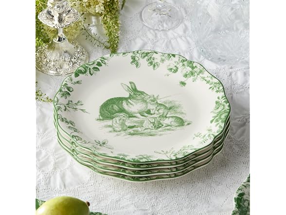 Le Jardin 11 Inch DINNER PLATES, SET OF 4