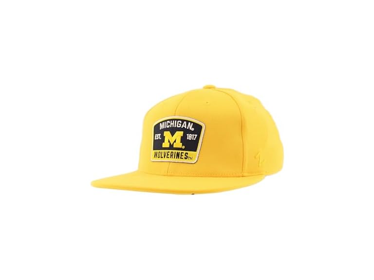 ZHATS Standard NCAA Officially Licensed Fitted Hat M15Z Switchback , Medium,Michigan Wolverines