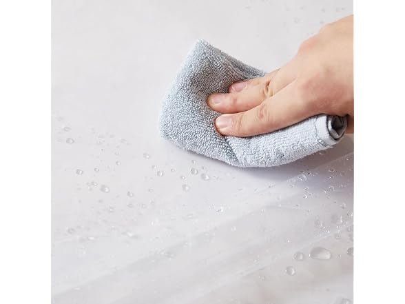London Fog 8G PEVA Shower Liner with Metal Grommets