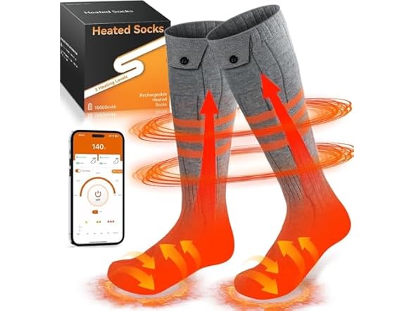 WELUK Heated Socks for Outdoors