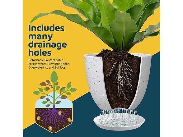Lifemaster Plant Pots 5 Pack