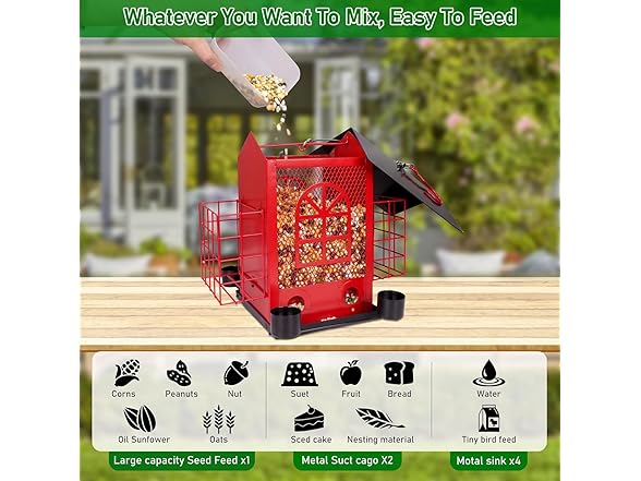 XSUUSX Hanging Bird Feeder