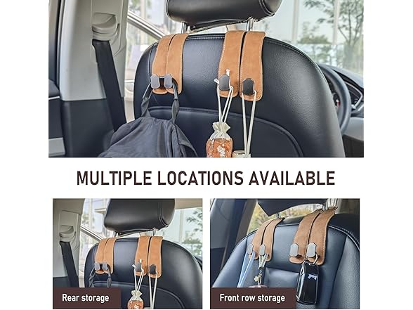 Damwot Car Seat Storage Hooks 2pc