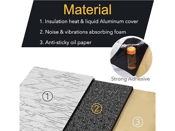 KOIKEY Car Sound Deadening Mat 8.7 sqft