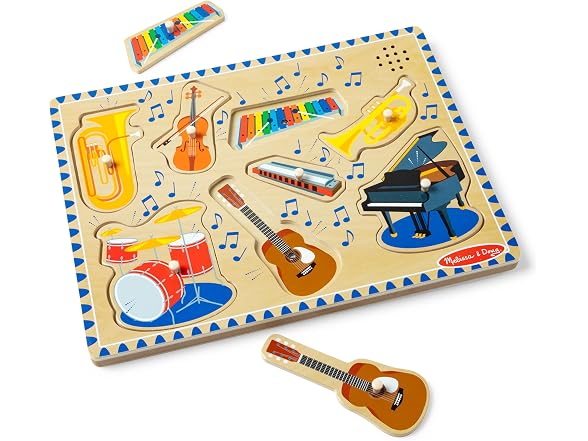Melissa & Doug Musical Instruments Sound Puzzle