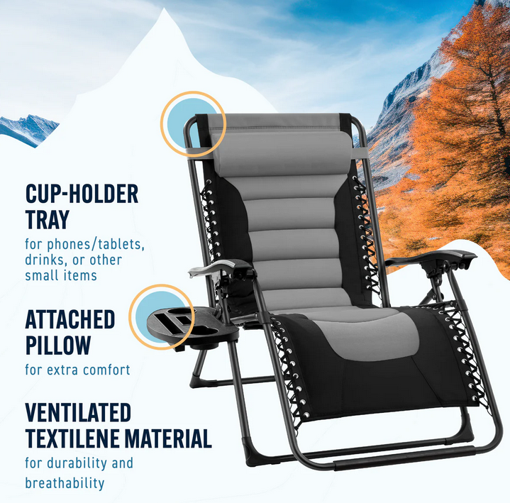 Trapper's Peak Zero Gravity Folding Chair w/ Table - Gallery 8
