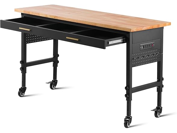 60-inch Adjustable Workbench, 1500 lbs Load