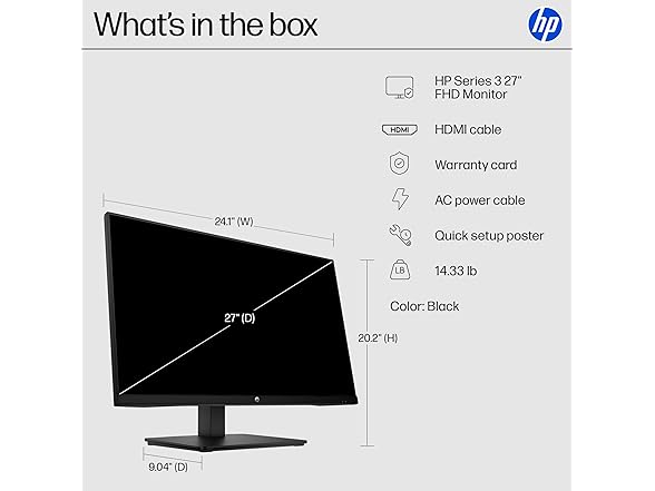 HP Series 3 27" FHD Monitor