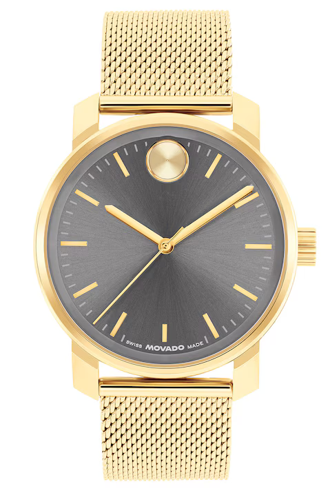 Movado Men's Bold Analog Gunmetal Dial Watch - Gallery 2