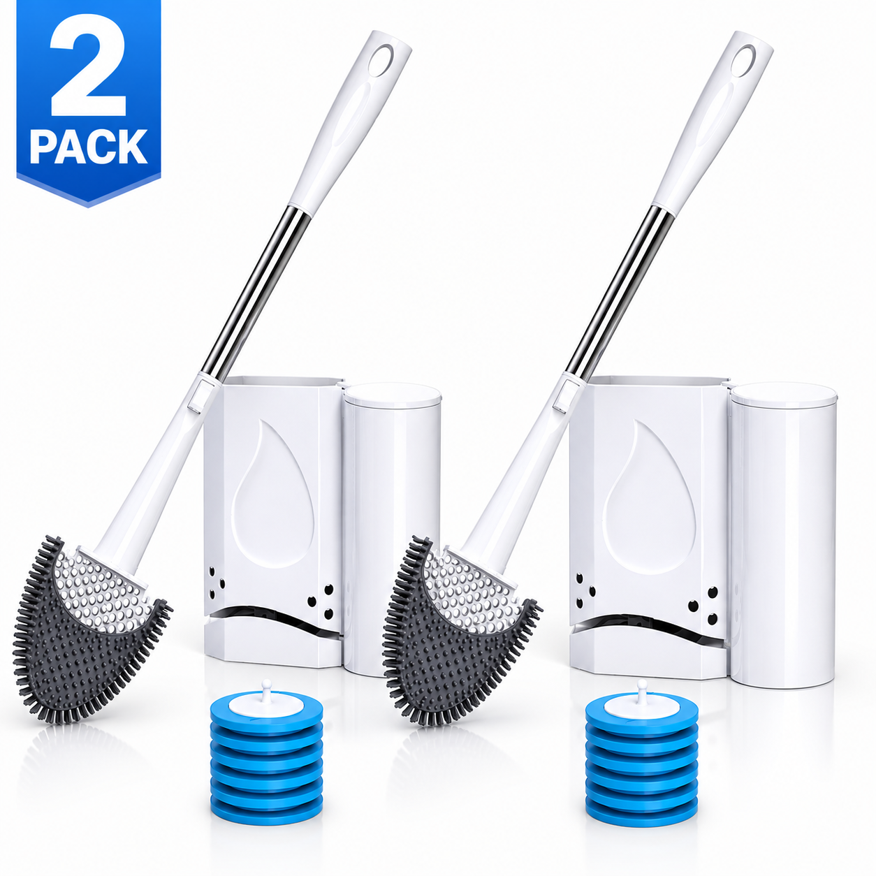 Silicone Toilet Brush and Holder Set - Gallery 6