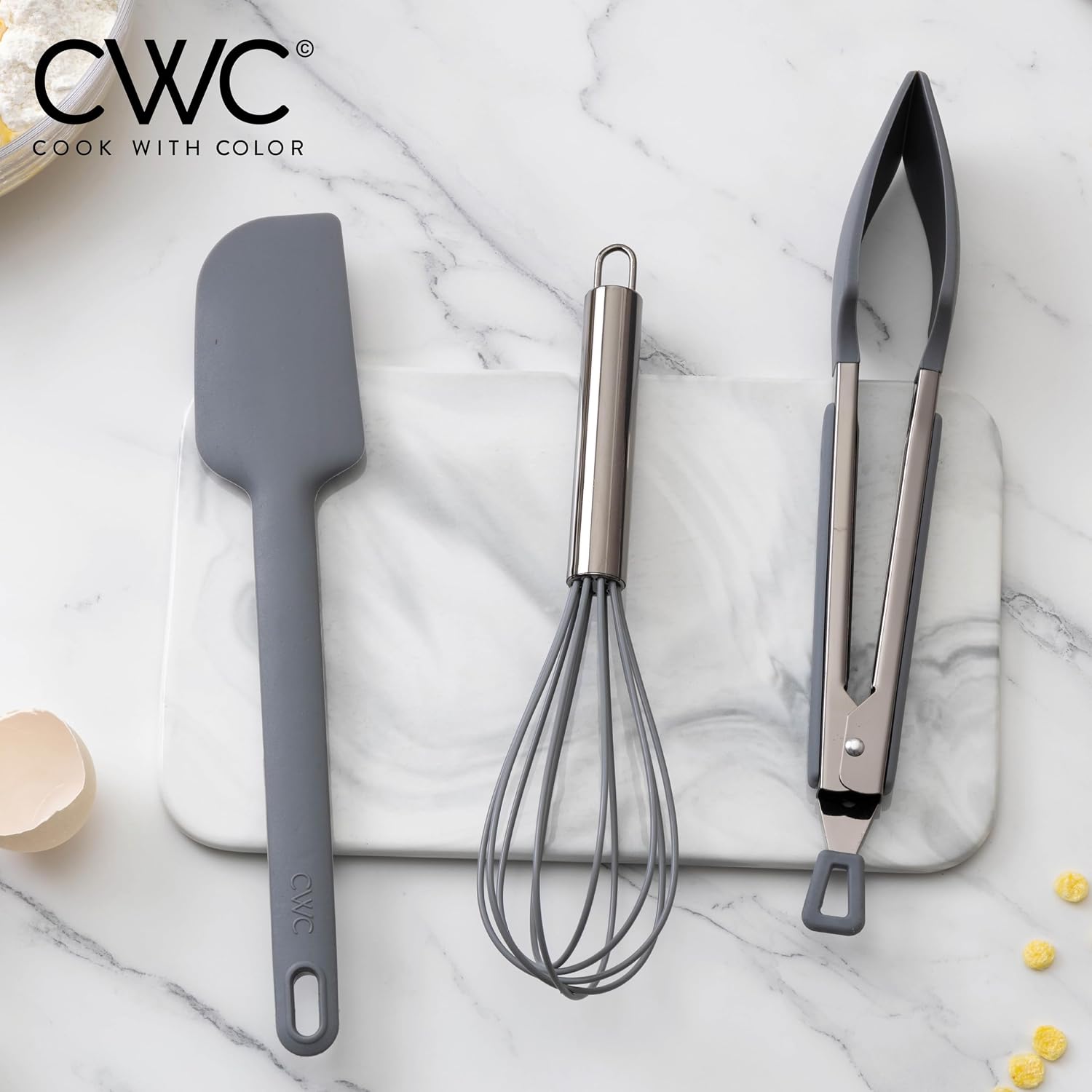 Stainless Steel Silicone Tipped Kitchen & BBQ Tongs Set, 3 Pc - Gallery 11