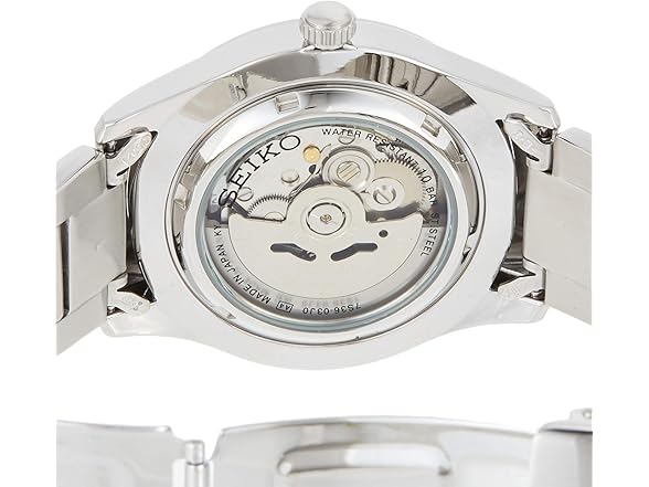 SEIKO 5 Black Dial Stainless Steel Men's