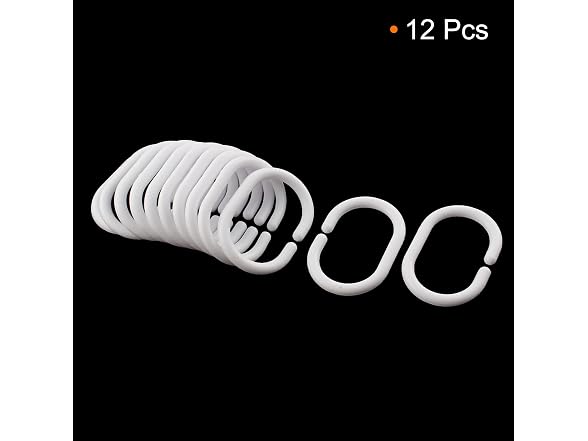 uxcell Bath Hardware C Rings Shower Curt