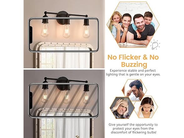 Brightever Edison Light Bulbs 60W Equivalent - Choose Size