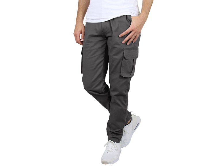 Mens Flex Stretch Cotton Cargo Pants