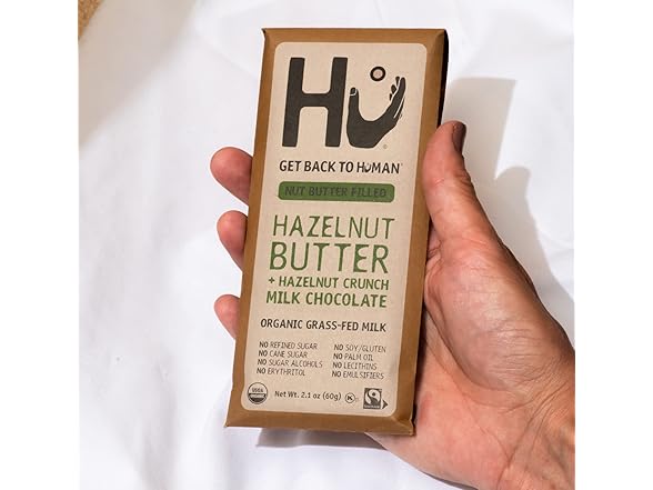 6PK Hu Grass-Fed Milk Chocolate Hazelnut Bar