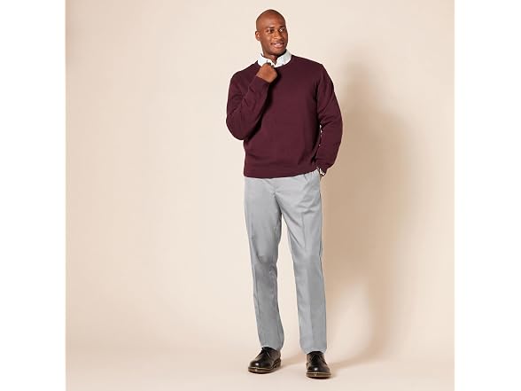 Amazon Essentials Men Slim-fit Flat-front Pants