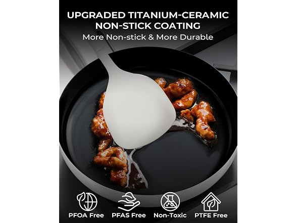 Stackbear 10 Inch Ceramic Nonstick Frying Pan