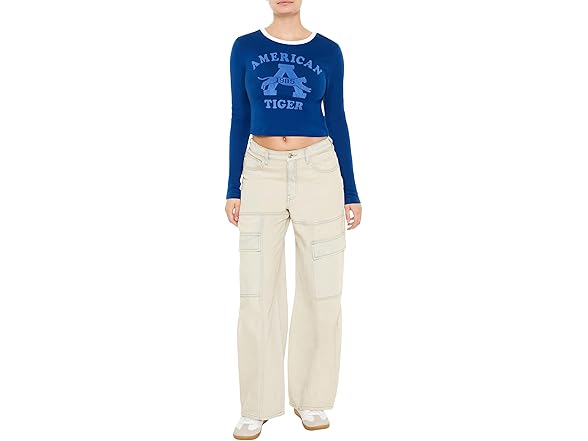 Forever 21 Women (S) American Tiger Graphic Tee