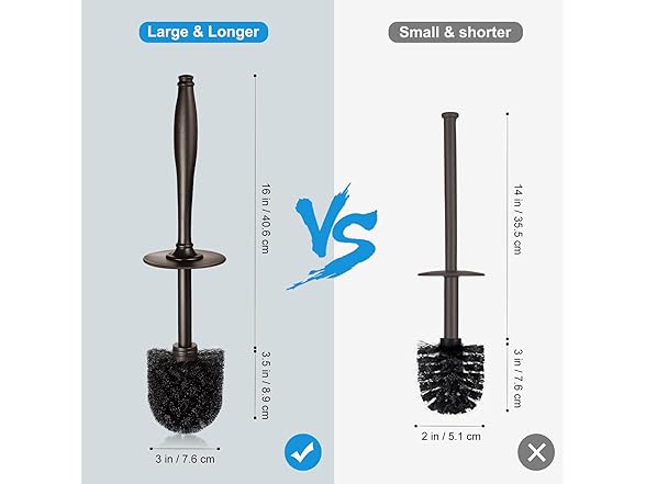 2 Pack Toilet Bowl Brush Holder Set