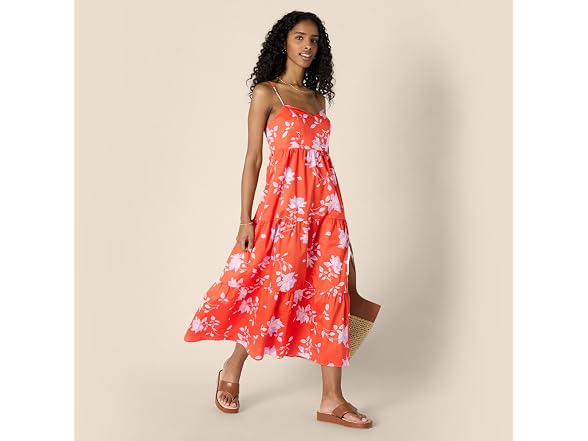 Amazon Essentials Women Dress Orange Pastel Lilac