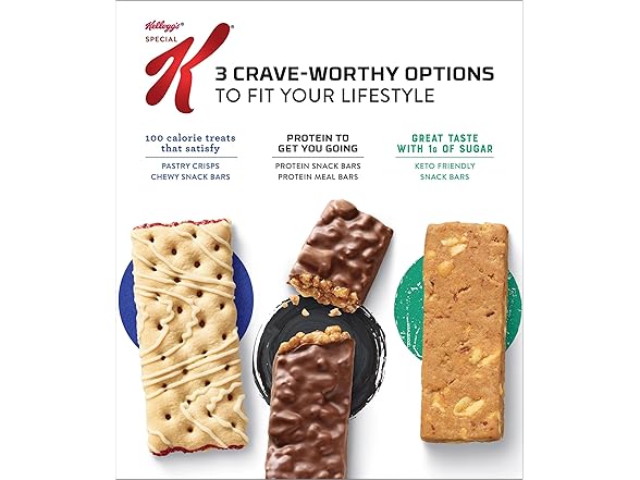 Special K Protein Bars Brownie, 6ct