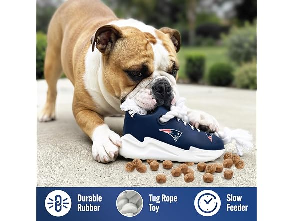 Pets First NFL New England Patriots Cleat Sneaker Dog Toy