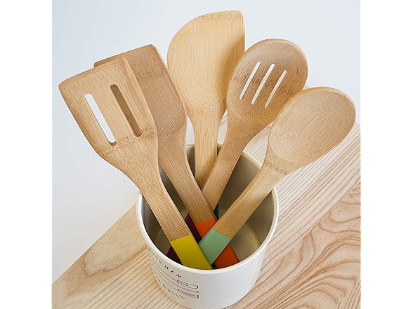 Now Designs Bamboo Utensils, Set of 5