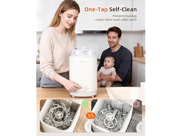 KISSBOBO Baby Bottle Washer, Sterilizer