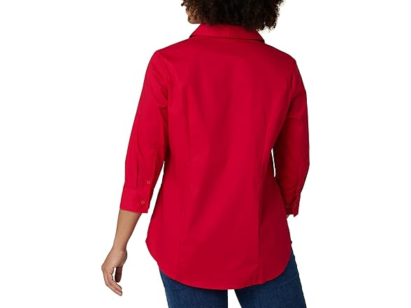 Riders Red Easy Care Woven Shirt (S)