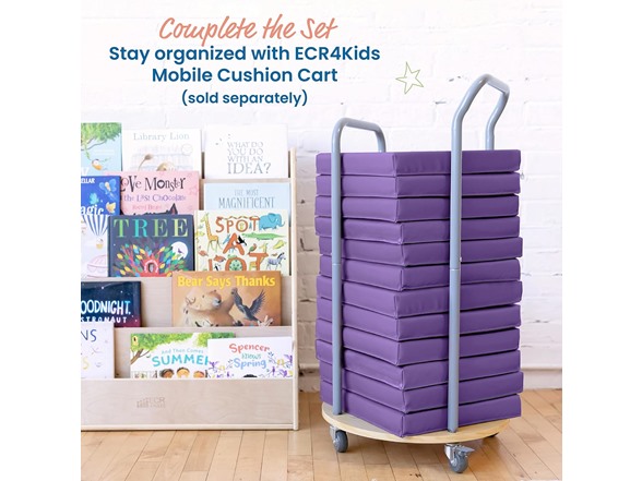 ECR4Kids SoftZone Floor Cushions, Square