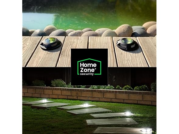 Home Zone Solar Deck Lights - Black