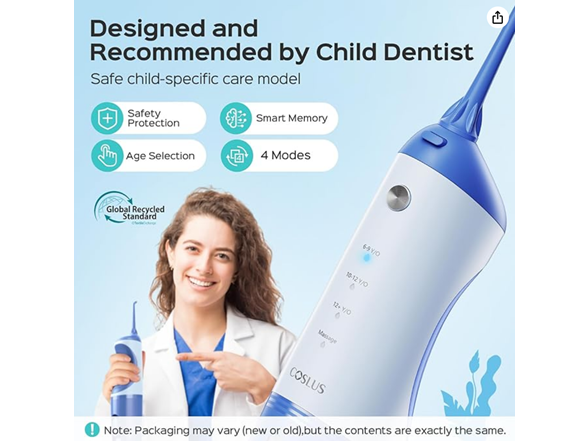 COSLUS C31 Water Flosser - Blue/White