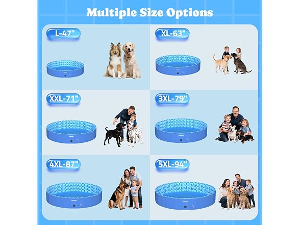 Pawtners Foldable Kiddie Pool with Light
