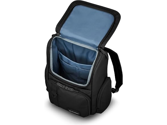 High Sierra Lineage Flap Backpack- Black