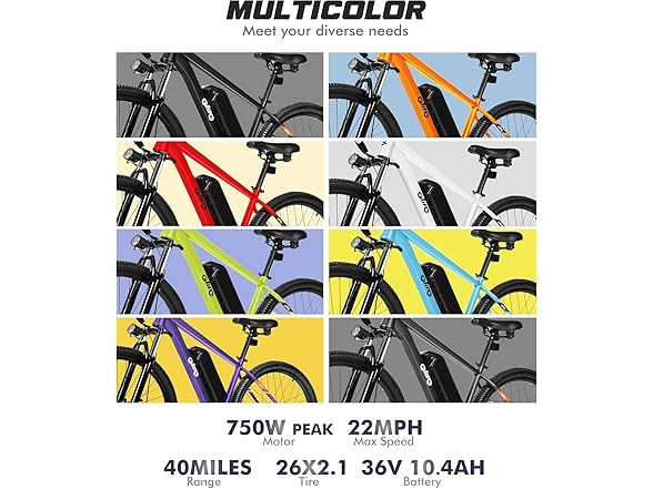 Qlife Racer Electric Bike (Black) - Gallery 8