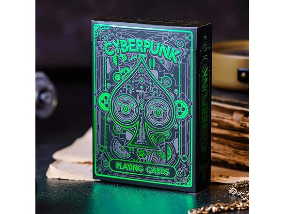Elephant Playing Cards Cyberpunk Green Cardistry Deck