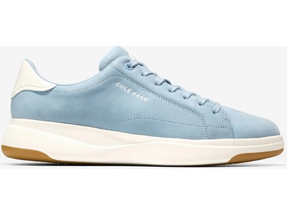 Dusty Blue Nubuck Leather/Ivory