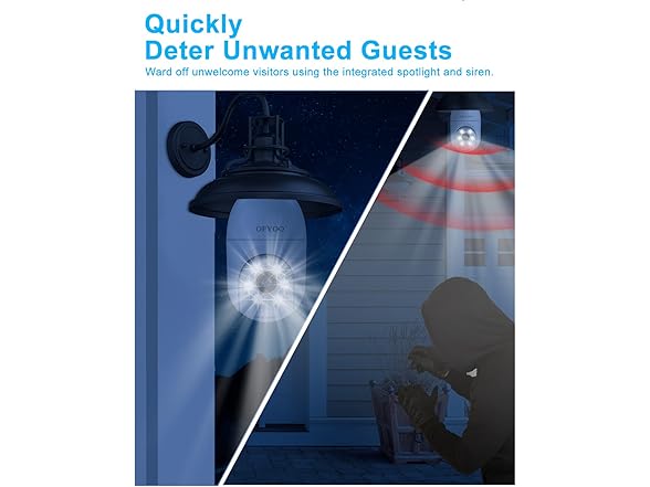 OFYOO 2K Light Bulb Security Camera