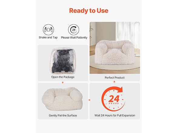 Bean Bag Chair, 3.9FT BeanBag Sofa