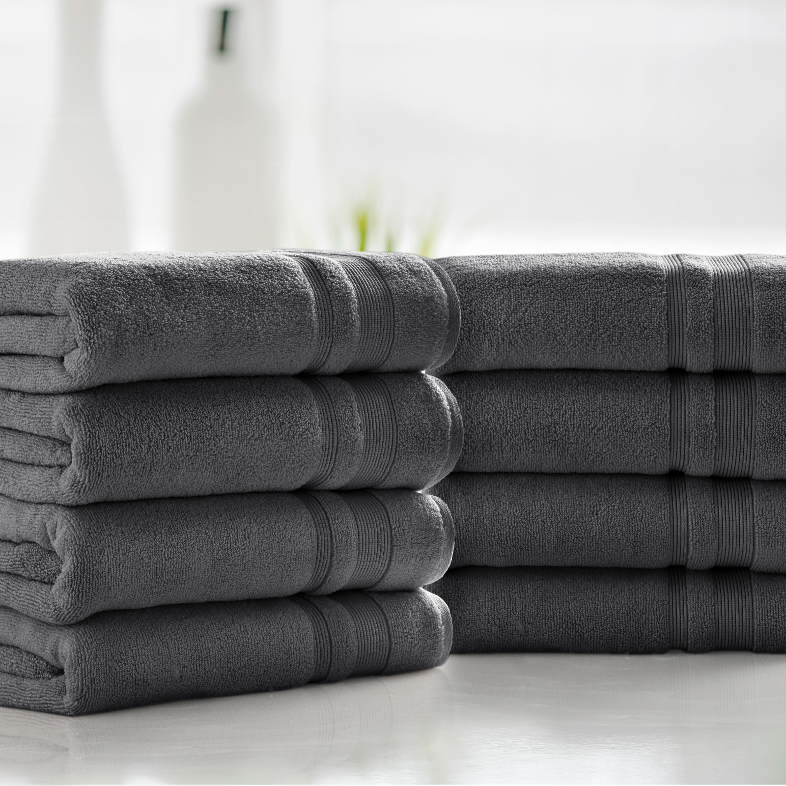 Kathy Ireland 8 Pc Plush Bath Towels - Gallery 9